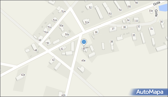 Gola, Gola, 40, mapa Gola