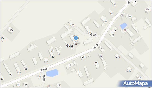 Gola, Gola, 61, mapa Gola