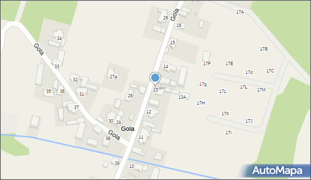Gola, Gola, 13, mapa Gola