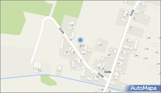 Gola, Gola, 32, mapa Gola