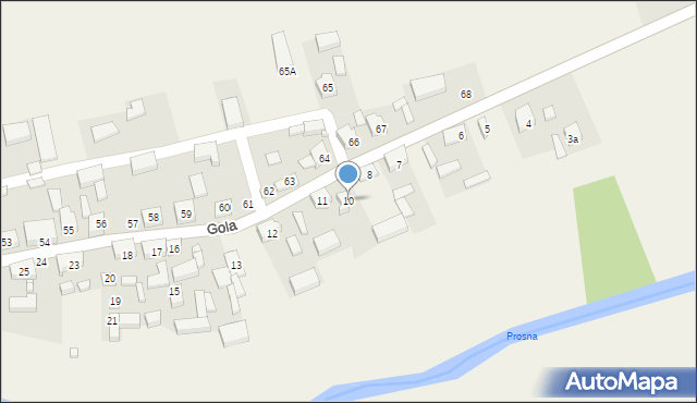 Gola, Gola, 10, mapa Gola