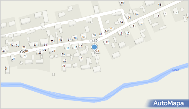 Gola, Gola, 14, mapa Gola