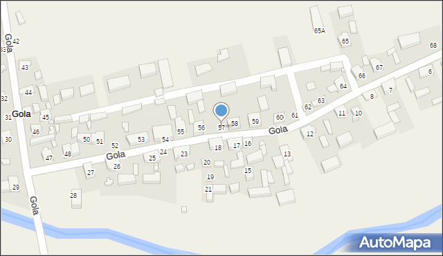 Gola, Gola, 57, mapa Gola