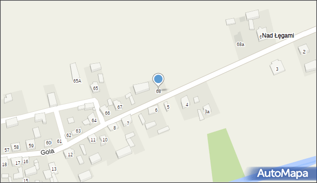 Gola, Gola, 68, mapa Gola