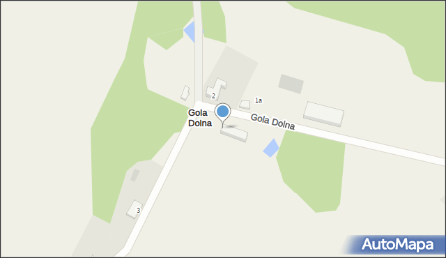 Gola Dolna, Gola Dolna, 2a, mapa Gola Dolna