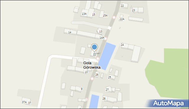 Gola Górowska, Gola Górowska, 12, mapa Gola Górowska