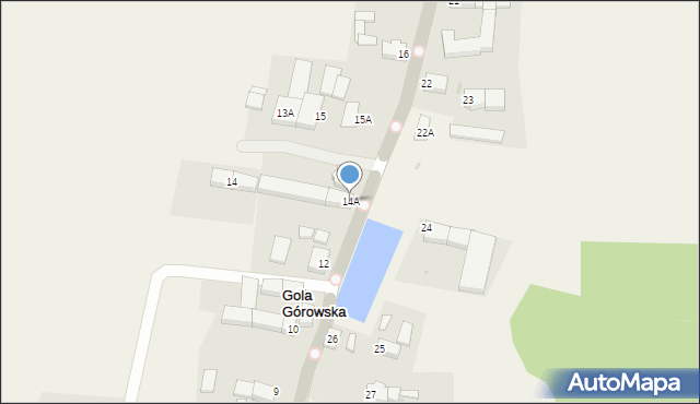 Gola Górowska, Gola Górowska, 14A, mapa Gola Górowska