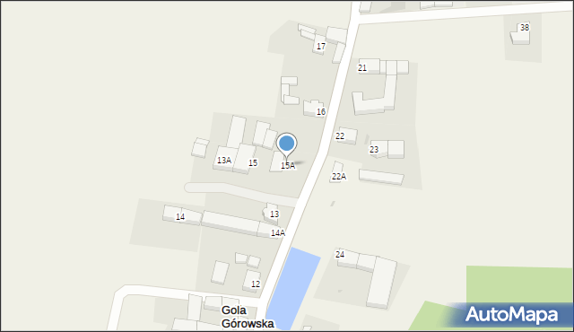 Gola Górowska, Gola Górowska, 15A, mapa Gola Górowska