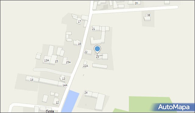 Gola Górowska, Gola Górowska, 23, mapa Gola Górowska