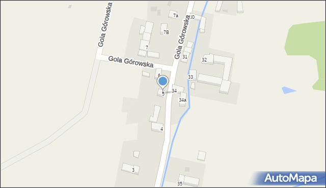 Gola Górowska, Gola Górowska, 5, mapa Gola Górowska