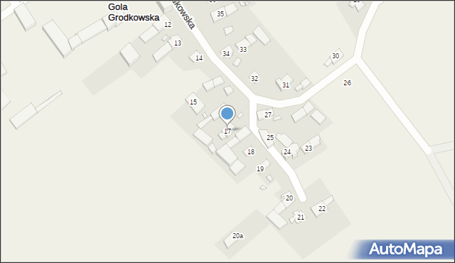 Gola Grodkowska, Gola Grodkowska, 17, mapa Gola Grodkowska