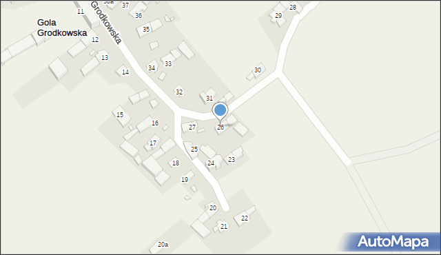 Gola Grodkowska, Gola Grodkowska, 26, mapa Gola Grodkowska