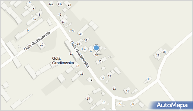Gola Grodkowska, Gola Grodkowska, 36, mapa Gola Grodkowska