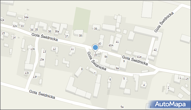 Gola Świdnicka, Gola Świdnicka, 10, mapa Gola Świdnicka