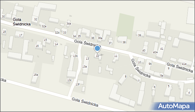 Gola Świdnicka, Gola Świdnicka, 12, mapa Gola Świdnicka