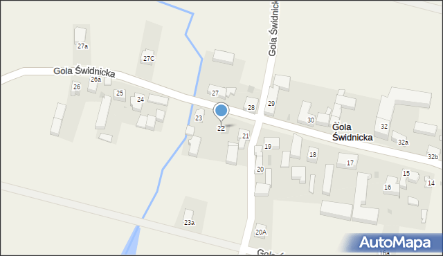 Gola Świdnicka, Gola Świdnicka, 22, mapa Gola Świdnicka