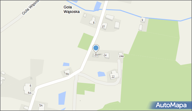 Gola Wąsoska, Gola Wąsoska, 23, mapa Gola Wąsoska