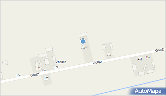 Gołąb, Gołąb, 112, mapa Gołąb