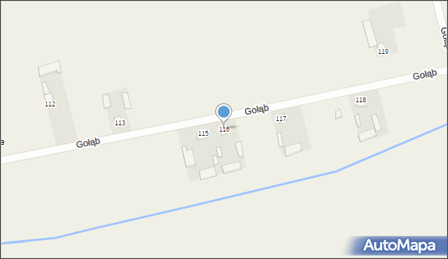 Gołąb, Gołąb, 116, mapa Gołąb