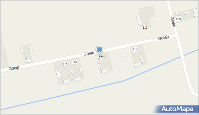 Gołąb, Gołąb, 117, mapa Gołąb