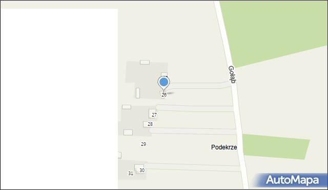 Gołąb, Gołąb, 26, mapa Gołąb