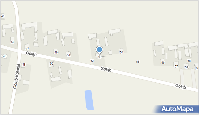 Gołąb, Gołąb, 53, mapa Gołąb