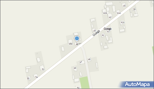 Gołąb, Gołąb, 48, mapa Gołąb