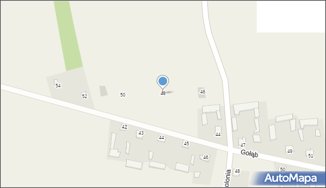 Gołąb-Kolonia, Gołąb-Kolonia, 48, mapa Gołąb-Kolonia
