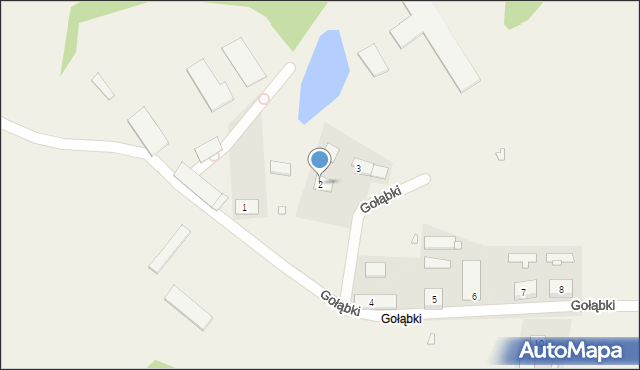 Gołąbki, Gołąbki, 2, mapa Gołąbki