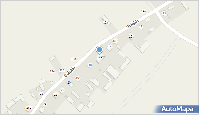 Gołąbki, Gołąbki, 17a, mapa Gołąbki