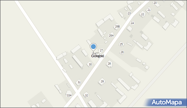 Gołąbki, Gołąbki, 27a, mapa Gołąbki