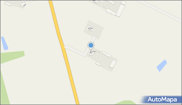 Gołąbki, Gołąbki, 42, mapa Gołąbki