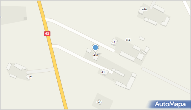 Gołąbki, Gołąbki, 43a, mapa Gołąbki