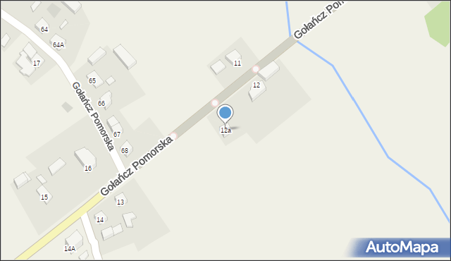 Gołańcz Pomorska, Gołańcz Pomorska, 12a, mapa Gołańcz Pomorska