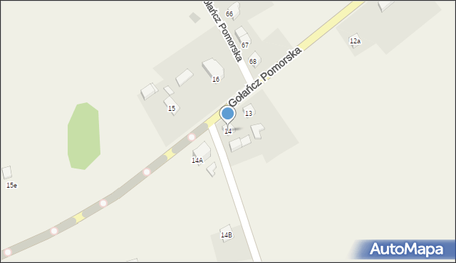 Gołańcz Pomorska, Gołańcz Pomorska, 14, mapa Gołańcz Pomorska