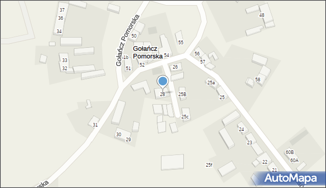 Gołańcz Pomorska, Gołańcz Pomorska, 28, mapa Gołańcz Pomorska