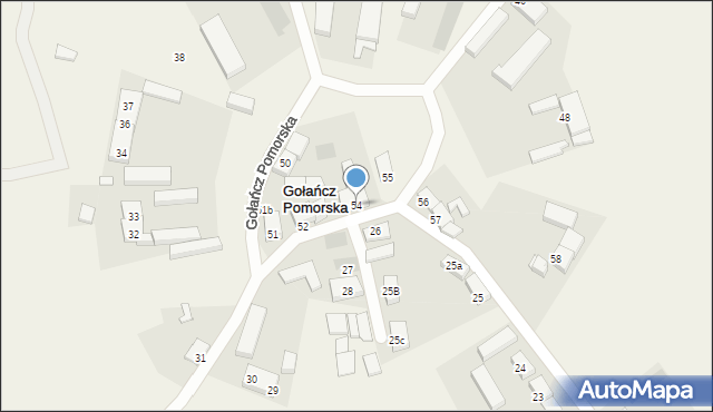 Gołańcz Pomorska, Gołańcz Pomorska, 54, mapa Gołańcz Pomorska