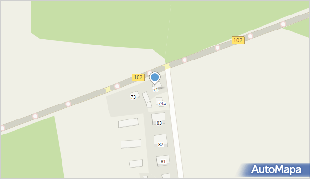 Gołańcz Pomorska, Gołańcz Pomorska, 74, mapa Gołańcz Pomorska