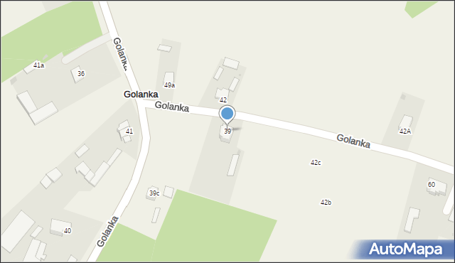 Golanka, Golanka, 39a, mapa Golanka
