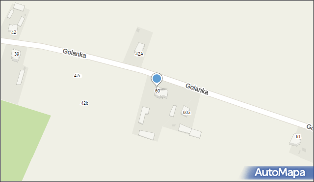 Golanka, Golanka, 60, mapa Golanka