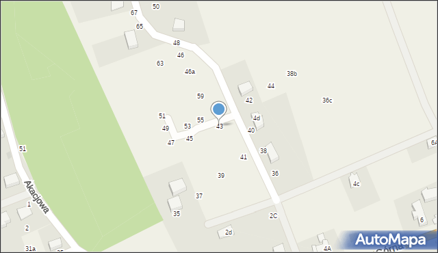 Golanka Górna, Golanka Górna, 43, mapa Golanka Górna