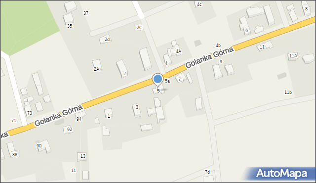 Golanka Górna, Golanka Górna, 5, mapa Golanka Górna