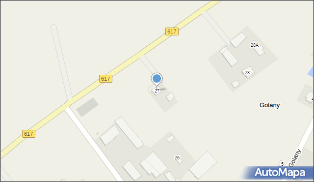 Golany, Golany, 27, mapa Golany