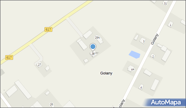 Golany, Golany, 28, mapa Golany