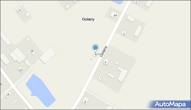 Golany, Golany, 5, mapa Golany