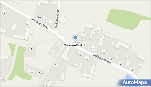 Gołasze-Górki, Gołasze-Górki, 12, mapa Gołasze-Górki
