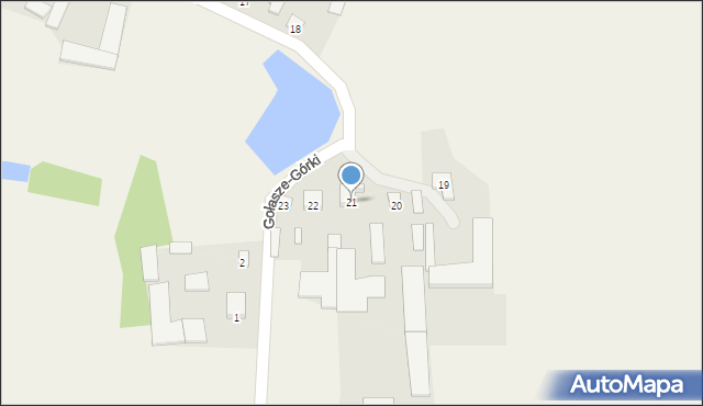 Gołasze-Górki, Gołasze-Górki, 21, mapa Gołasze-Górki