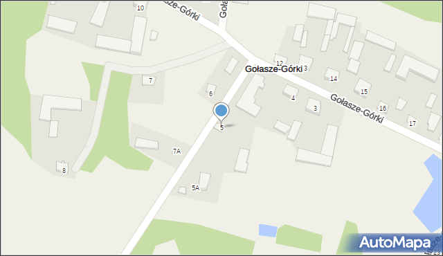 Gołasze-Górki, Gołasze-Górki, 5, mapa Gołasze-Górki