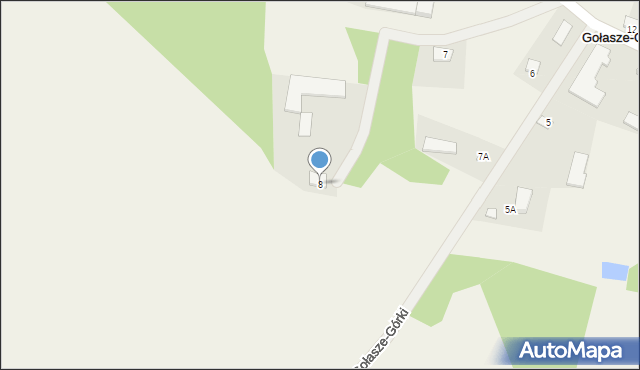 Gołasze-Górki, Gołasze-Górki, 8, mapa Gołasze-Górki