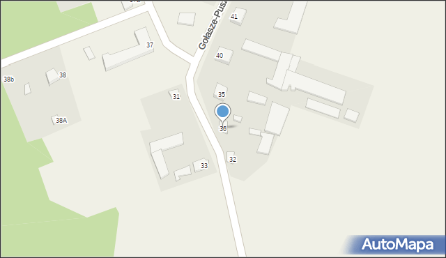 Gołasze-Puszcza, Gołasze-Puszcza, 36, mapa Gołasze-Puszcza